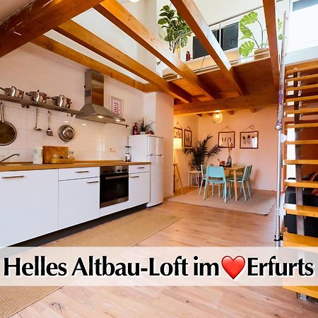 Helle 72Qm Maisonette Wohnung Im Herzen Erfurts Mit Kingsize Bett, Smart-Tv, Etc Εξωτερικό φωτογραφία